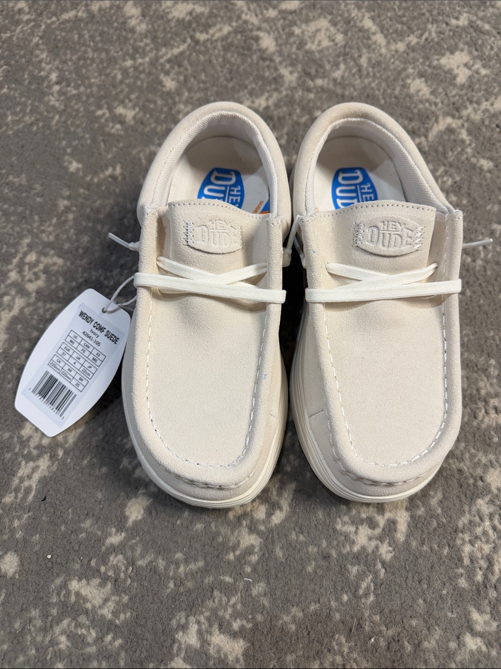 Hey Dude Women's Slip-On Sneakers in Cream